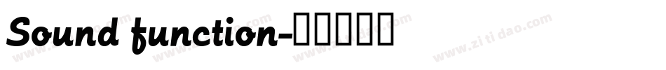Sound function字体转换